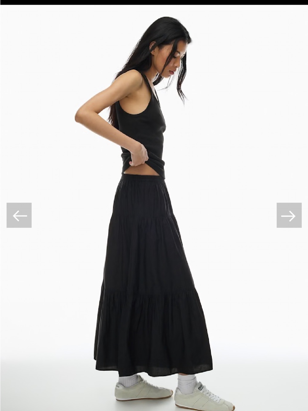 Aritzia Sunday best martine poplin skirt in XS